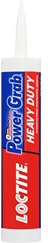 Loctite Power Grab Express Heavy Duty Construction Adhesive, 9 fl oz Cartridge, 1 Pack - Versatile Constuction Glue for Wood, Wall, Tile, Foam Board & More
