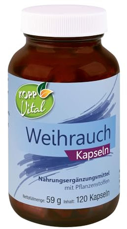 KOPP Vital® Weihrauch Kapseln | 1 x 120 Kapseln | 59 g | Vegan | Apothekenqualität