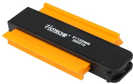 Hoteche Calibro per contorni, 125 mm, 90 pezzi, materiale ABS/PA/PS, scale metriche/imperiali