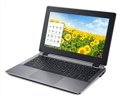 COMPUCLEAR C730E-C555 Chromebook, 11.6-inch Display, Celeron N2840, 4GB RAM, 16GB Storage, HDMI Bluetooth 4.0 HD Chrome OS (QWERTY English) Grey (Renewed)