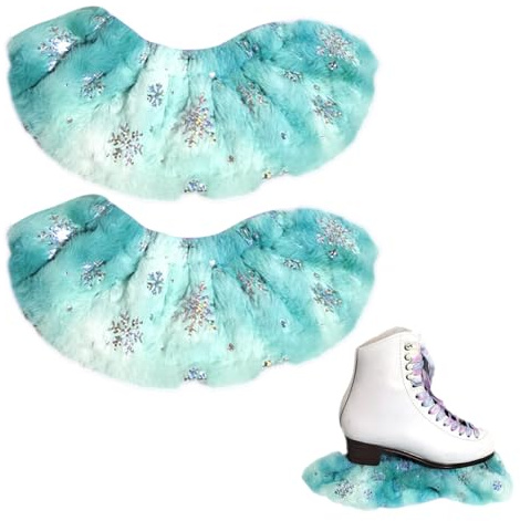 MiOYOOW Kufenschoner für Eiskunstlaufschuhe, 2 Stück Schlittschuhschoner, Elastische Kufenstrümpfe für Hockeyschlittschuhe Eiskunstlaufschuhe Damen und Herren