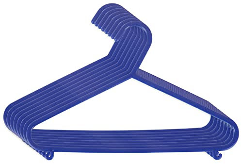 Bieco 04014140 Set di 8 Grucce Appendiabiti per Bambini, 29,5 x 18 x4,12, Blu