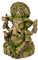 Rosewood 91694 Moosbedecktes Aquaristik-Ornament Ganesh-Statue aus Harz