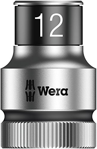 Wera, 8790 HMC HF Bussola per cricchetto Zyklop con attacco da 1/2 con ritegno vite, 12.0 mm