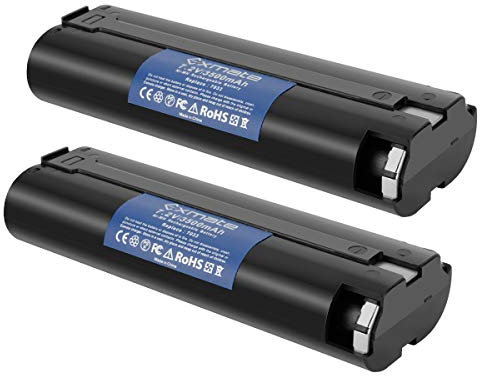Exmate 2 Pack 7.2V 3.5Ah Ni-MH Akku kompatibel mit Makita 7000 7002 7033 191679-9 632002-4 632003-2 192532-2 192695-4 6010D 6172D DA3000D 6 018d 30 019D 9500D DA301D 6073D ML702 Akku-Werkzeug