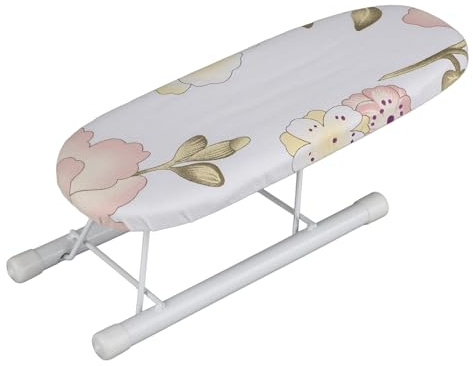 Atyhao Ironing Board, Mini Foldable Table for Sewing, Travel Sleeve Cuffs Collars Handling, Home, Dorm - Peony, 26.5 x 10.5 x 8.5cm