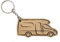 E&BLaserManufaktur Wohnmobil Eiche Holz Edel Handmade Schlüsselanhänger Anhänger Keychain