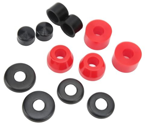Skateboard Buchsen Set, 12 Stück 24/16/11mm PU Dämpfung 90A Longboard Buchsen Truck Bushings Standard Cylinder Zubehör Skateboard LKW Reparatur Umbausatz Für 4-Rad Skateboard Fischbrett Doppelwippe
