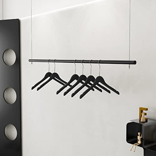 Perchero Colgante de Techo de Altura Ajustable Perchero de Ropa Comercial de Servicio Pesado Estante de exhibición de Tienda de Ropa al por Menor Perchero de exhibición de Ventana de Acero i
