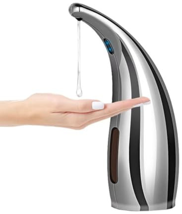 Soap Dispenser,Touchless Bath Kitchen Countertop Automatic Soap Dispenser with Infrared Motion Sensor,IPX6 Waterproof.Perfect for Bathroom and Kitchen.