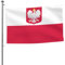 Drapeau de la Pologne 15,7 x 2,4 m Drapeau double face – Bannière robuste d'extérieur et de jardin, parfaite pour la décoration intérieure et extérieure
