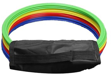 Baoblaze 12 Pcs Agility Rings, Fitness Jump Coaching Speed Hoop Foot Ladder, Training Equipment Drill Versatile Speed Agility Training Rings Improve Footwork & Coordination for Sports Drills, 30cm