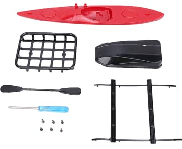 VGEBY RC Car Roof Rack Set, RC Car Accessories Upgrade Kit with Lightweight Plastic Parts Roof Rack Luggage Modification for Model Vehicle