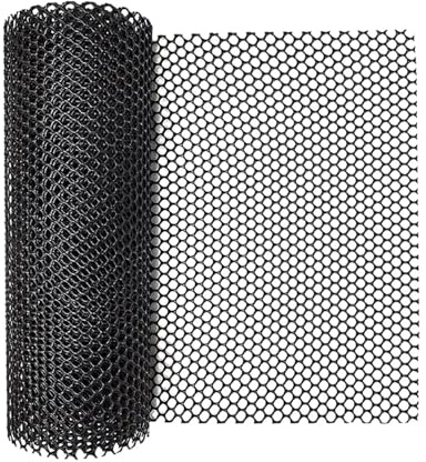 ABS trådnätstaket | Flerfärgad 300x40 cm Trädgårdsfjäderfäbarriär: Yard Pet Fence(Black)