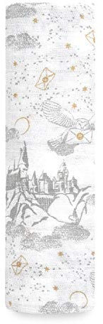 aden + anais Pucktuch, Decke aus 100% Baumwoll-Musselin für Neugeborene Mädchen & Jungen, Wickeltuch für Säuglinge & Kleinkinder, Babys, 120x120cm, Harry Potter™ Iconic