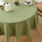 Aoztio Tischdecke Rund 140 cm, Salbei Grün Abwischbare Tischdecke Leinenoptik, wasserdichte und Schmutzabweisende Tischdecken Waschbar mit Lotuseffekt, Geeignet für Küche, Restaurant, Garten