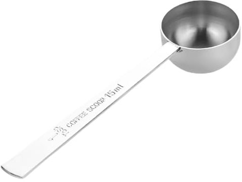 EIHI 1 Pezzi Cucchiaio Dosatore da caffè, Misurino Proteine, Misurino Dosatore Caffe in Acciaio Inox da 15 Ml, Misurino Grammi con Manico Lungo per Misurazione Varie Polveri E Liquidi