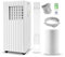 Shinetek Portable Air Conditioner, 7000BTU, 3-in-1 auto-evaporative cooler with 2 fan speed, ideal for room of 20㎡, remote control & LED display