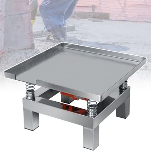 Table Vibrante Automatique Pour BéTon, Compacteurs Vibrants CarréS En Acier Inoxydable, Pour Faire Vibrer Le Ciment Et éLiminer Les Bulles Du Liquide,220V