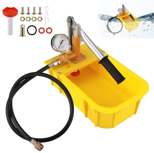 Pompe À Pression Manuelle - Essai - Remplissage - 2,5 MPa - 25 Bar - Manuelle - Volume Réservoir Eau 5 L - Solaire - Hydraulique