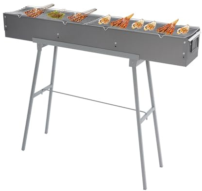 Barbecue au charbon de bois, barbecue pliant au charbon de bois, portable et pliable, pour camping, pique-nique, terrasse, voyage