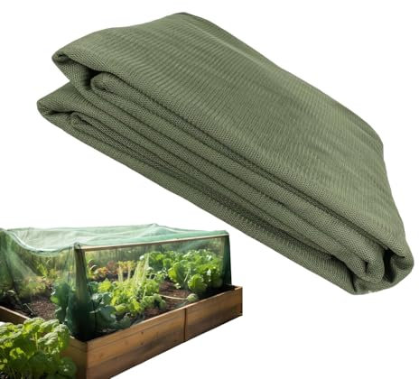 Malla Protectora contra Aves para Jardín | 2.38m X 10m Cubierta para Plantas De Jardín | Pantalla Antipájaros para Parterres Elevados, Cobertor de Invernadero, Flores, Gallineros y Arbustos de Bayas
