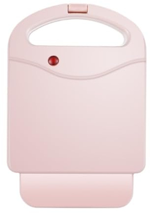 Easnuroz Toastie Maker Healthy Griddle Toastie Hot Plate Vertical Storage Easy Clean 650W(Pink)