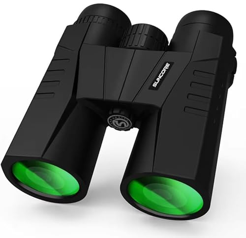 JUYUANDE Binocolo ad alta potenza 12 x 42 per adulti,binocolo professionale potente,Prisma BaK-4 e Lente FMC, Impermeabile, Messa a Fuoco Veloce, per Birdwatching, Escursionismo, Caccia
