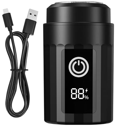 Rasoio Elettrico da Uomo Senza Fili Ricaricabile Wet & Dry | Senza Fili Ricaricabili per Casa Auto Viaggio Esterno, Regalo per Marito Fidanzato Compleanno Natale