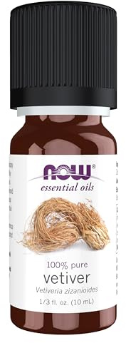 NOW Foods Vetiver Essential Oil - Earthy and Calming Aromatherapy Oil - 10ml