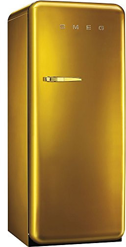 SMEG-Réfrigérateur 1 porte-Volume net total : 248 litres, Volume net réfrigérateur : 222 litres, Volume net congélateur : 26 litres, Nombre d'étoiles : ****, Autonomie congélateur : 12 heures, Classe énergétique : A++, Couleur : or
