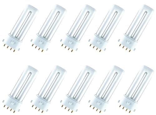 10 x Osram Dulux S/E 2 G7 11 W 840 LUMILUX Cool White kompaktleuch tsoff Lampe Blanc Froid emballage d'origine