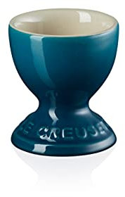 Le Creuset Stoneware Footed Egg Cup, 9 g, 5.3 x 5.3 x 5.9 cm, Deep Teal, 71702006420099