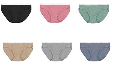 Hanes Women's Ribbed Cotton Hipster Underwear 6-Pack