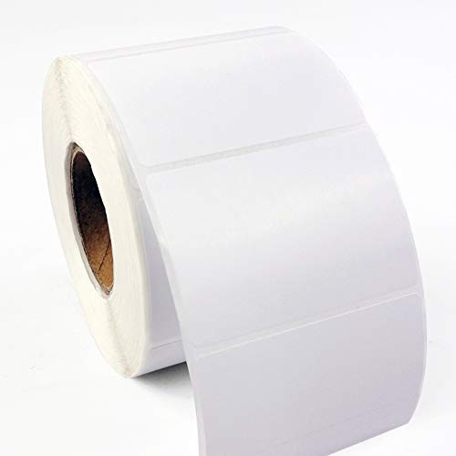 Rulle med tomma termiska självhäftande adressetiketter, 13 storlekar, universal rektangulär vit för postadress, för kontor, kök