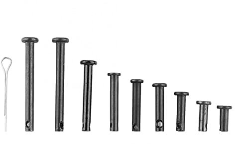 WQAZ Tornillos de Cabeza Hueca 90pcs M4x10 / 12/16/20/22/25/30/40/45 Pasador de Clavijas Planas Pines + 90pcs Cotter Pins Fast Destel Fastener Accesorios De Alta Resistencia y antioxidante.