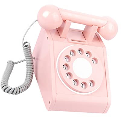 Toyvian Holz Telefonspielzeug Für Kinder Retro Lernspielzeug Mit Wählscheibe Pädagogisches Puzzle Telefon Zur Förderung Von Hand-Auge-Koordination Und Eltern-Kind-Interaktion