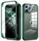 seacosmo Kompatibel für iPhone 11 Pro Max Hülle mit eingebautem Panzerglas Displayschutz und Kamera Schutzfolie [9H HD], 360 Grad Case Ganzkörper Stoßfeste Handyhülle iPhone 11 Pro Max - Grün