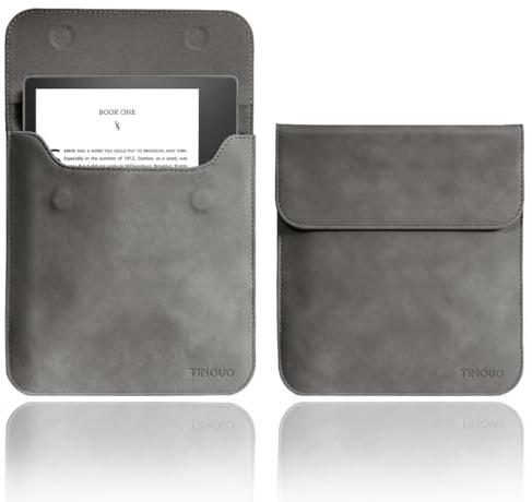 TiMOVO 7 Inch Sleeve Case, Compatible with All 7'' E-Reader Book (10th Gen. 2019/9th Gen. 2017) & Kobo Devices, Protective Sleeve Cover Pouch Bag Carrying Case for eReader, Space Gray
