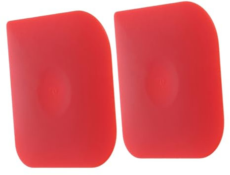 MUCKLILY 2Pezzi Raschietti per Pulizia Cucina da Raschietti per Padelle Antiaderenti Raschietti per Ciotole e Piatti per Torte e Dessert Facile da Usare