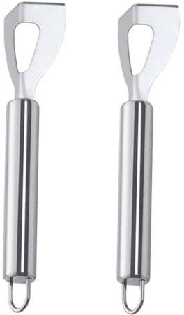 GLEAVI 2piezas Cortador y Raspador De Queso Acero Inoxidable Plateado Para y Queso