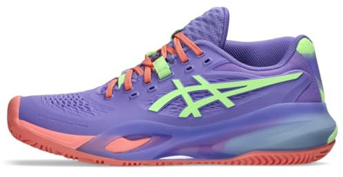 ASICS Women's Gel-Resolution X Padel Tennis Shoes, 7, Amethyst/Illuminate Green