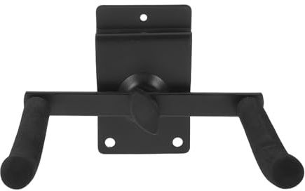 Mikikit Support Mural pour Trompette en Laiton Zone de Fixation Rembourrée, Rack Compact pour Instruments à Vent, Étagère Suspendue Pratique pour Rangement et Protection des Trompettes,