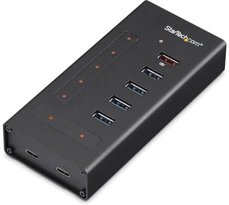 StarTech.com 7-portars USB-C-hubb - Metall - USB-C till 5x USB-A och 2x USB-C - USB 3.0