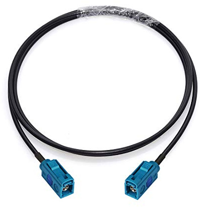 Bingfu Fakra Z Female to Female Vehicle Aerial Antenna Extension Cable 1m for Car Stereo Android Head Unit GPS Navigation FM AM Radio Sirius XM Satellite Radio 4G LTE Telematics Bluetooth Module