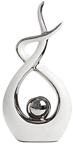 Norrclp Home Decor Modern Abstract Art Ceramic Statue Table Decorations for Dining Room Living Room Office Centerpiece