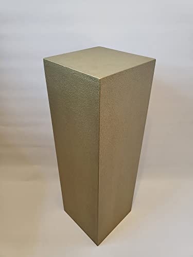 Wolkenstube Dekosäule Gold, Dekosockel, Galeriesockel, Podest, Säule (90x30x30cm)