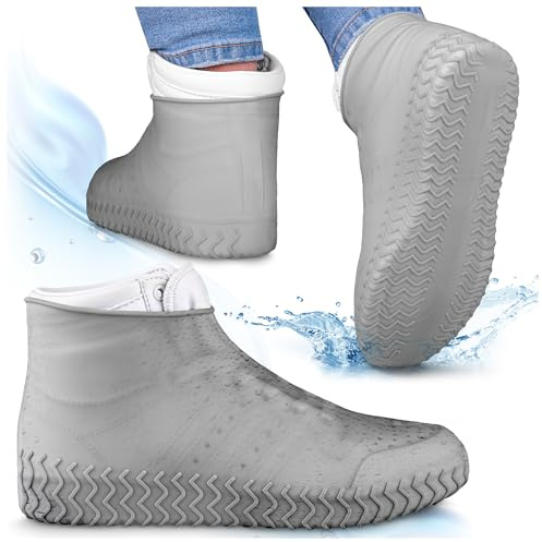 SULPO Couvre-chaussures imperméable - Protection pluie chaussures - Protege Chaussure - Couvre-chaussures imperméable - silicone shoe cover réutilisables - Protection pluie vélo