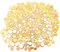500 g zufällige runde schillernde Glasmosaikfliesen, kreative schillernde Glasmosaikstücke für Bastelarbeiten, Blumentöpfe, Vasen, Tassen, Gartendekoration, Mosaikherstellung (gelbe Serie)