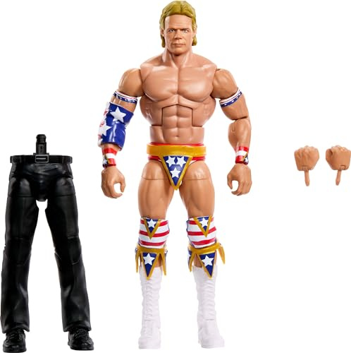 Mattel WWE Elite Collection Action Figure, SummerSlam Lex Luger Collectible with Accessory & Referee Build-A-Figure Parts